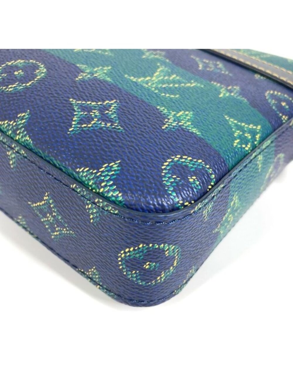 Louis Vuitton Second Trio Messenger Large Small Pouch Only Stripe Green - Picture 5 of 9